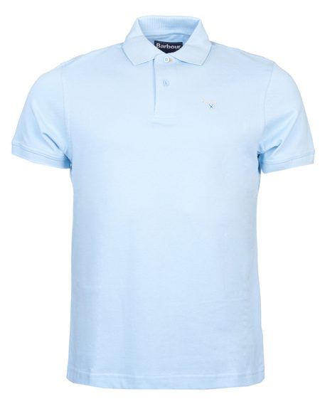 Barbour Sports Polo Shirt — Sky Blue