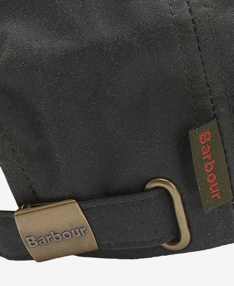 Barbour Waxed Sports Cap — Sage