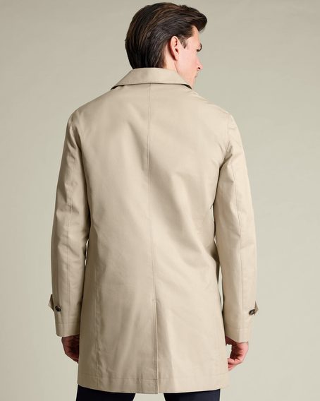 Charles Tyrwhitt Showerproof Raincoat — Stone