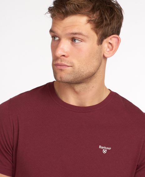 Barbour Essential Sports T-Shirt — Deep Red