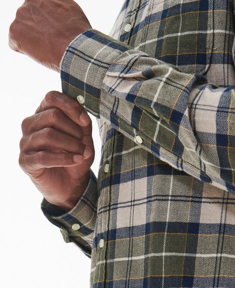 Barbour Kyeloch Tailored Shirt — Forest Mist