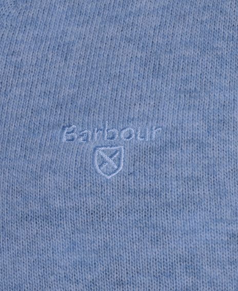 Barbour Essential Lambswool Crew Neck pulóver — Denim Marl