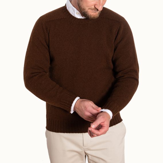 Jamieson's Saddle Shoulder Jumper — Bordeaux