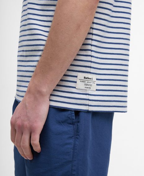 Barbour Frensham Striped T-Shirt — Oatmeal