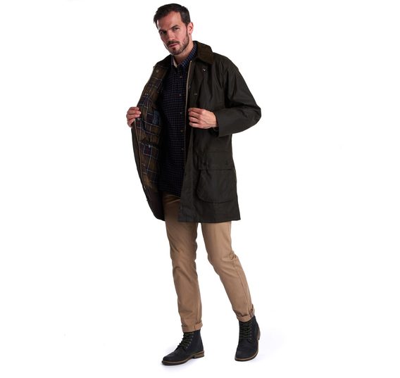 Barbour Classic Northumbria viaszolt kabát - oliva