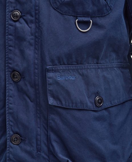 Barbour Cotton Salter Overshirt — Classic Navy