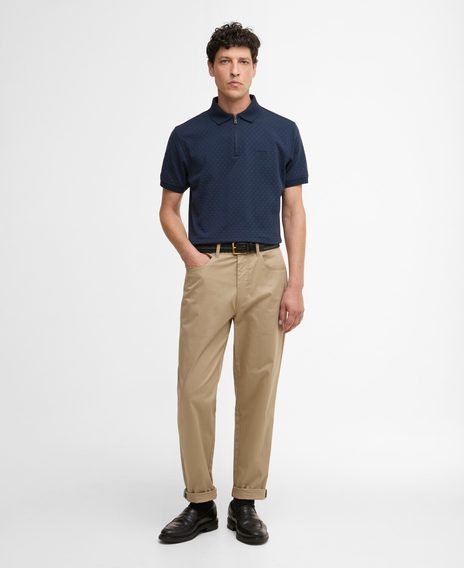 Barbour Hockham Tailored Fit Polo Shirt — Navy