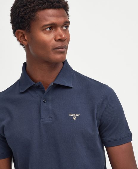 Barbour Lightweight Sports Polo Shirt — Navy