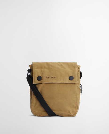 Barbour Transport Crossbody Bag — Golden Khaki