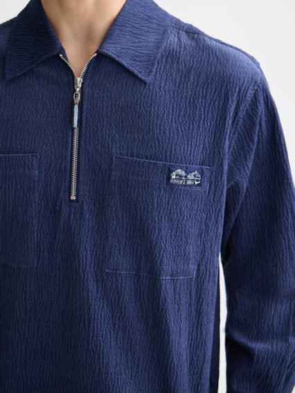 Scotch & Soda — Quarter Zip Corduroy Shirt