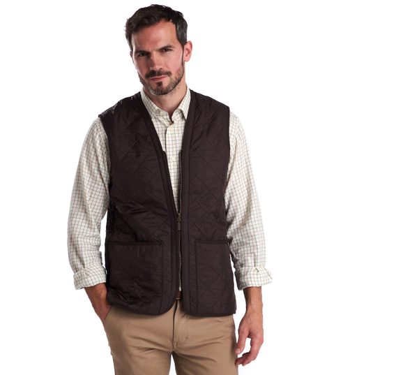 Barbour Polarquilt Zip-In Liner — Brown