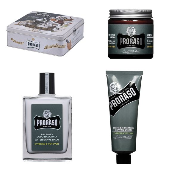 Klasszikus ajándékkészlet borotválkozáshoz Proraso Cypress & Vetyver