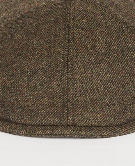 Barbour Claymore Bakerboy Hat — Olive Twill