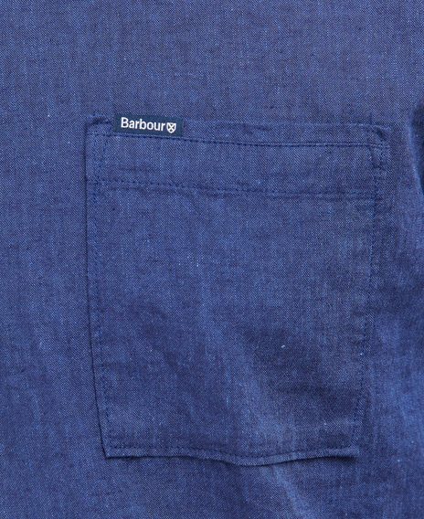 Barbour Nelson Short Sleeve Shirt — Deep Blue