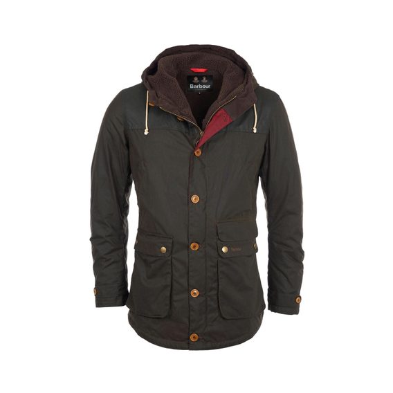 Viaszolt kabát Barbour Game Parka Jacket - oliva