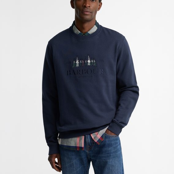 Barbour Evergreen Crew Neck Sweatshirt — Creek Navy