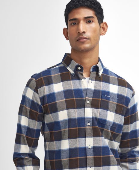 Barbour Valley Tailored Shirt — Ecru