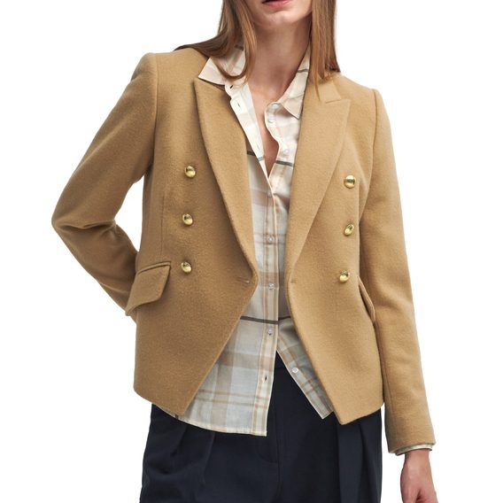 Barbour Darly Military Blazer — Camel