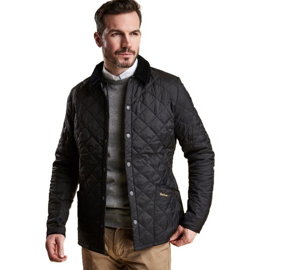 Barbour Heritage Liddesdale Quilted Jacket — Black