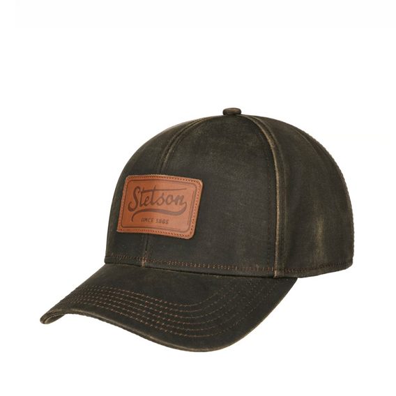 Stetson — Leather Patch Baseball Cap