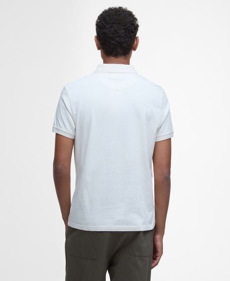 Barbour Tothill Tailored Fit Polo Shirt — Antique White