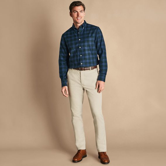 Charles Tyrwhitt Ultimate Non-Iron Chinos — Stone