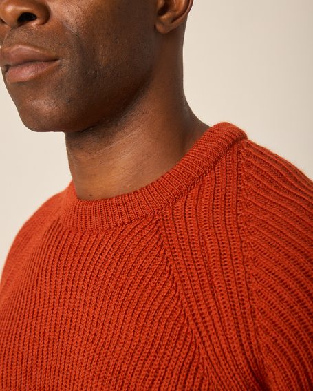 Peregrine Ford Crew Jumper — Orange