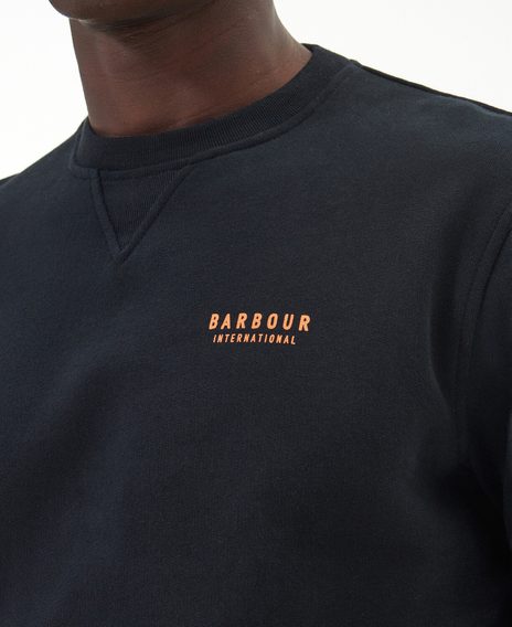 Barbour International Charlton Crew Neck Sweatshirt — Classic Black