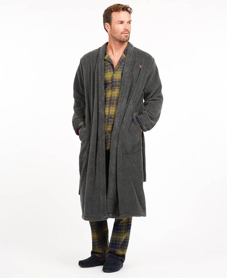 Fürdőköntös Barbour Lachlan Dressing Gown - Charcoal