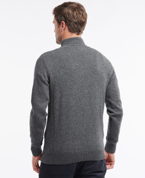 Barbour Nelson Essential Half Zip Sweatshirt — Storm Grey