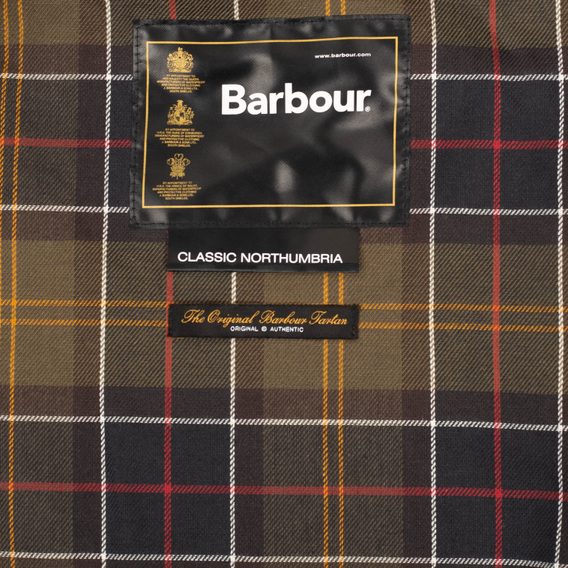 Barbour Classic Northumbria viaszolt kabát - oliva
