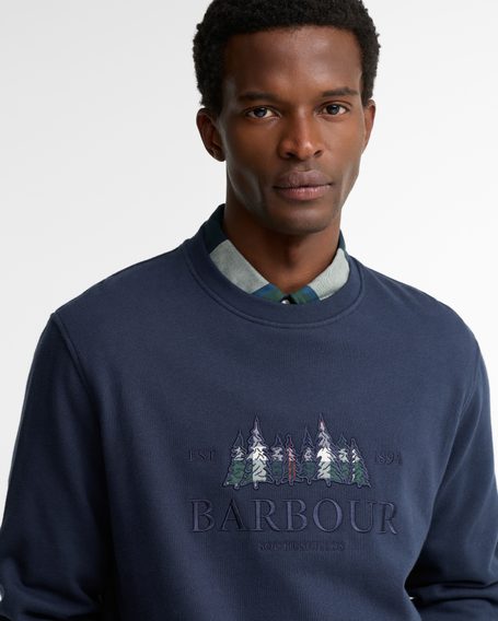 Barbour Evergreen Crew Neck Sweatshirt — Creek Navy