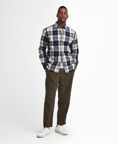 Barbour Edgar Tailored Shirt — Navy