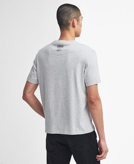 Barbour International Lucas Graphic T-Shirt — Grey Marl