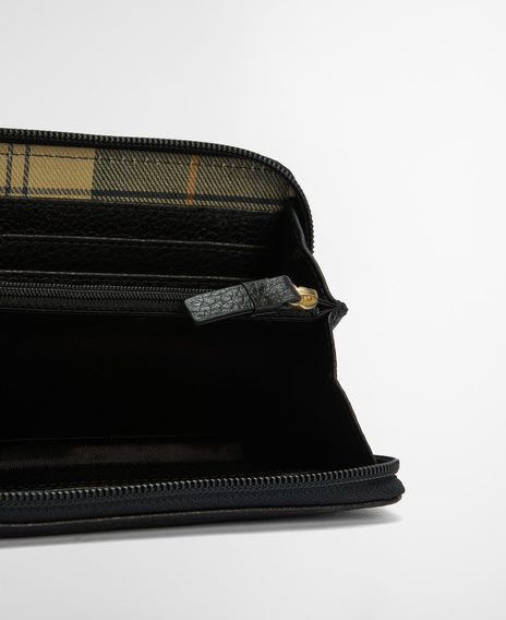 Barbour Birch Leather Matinee Purse — Black