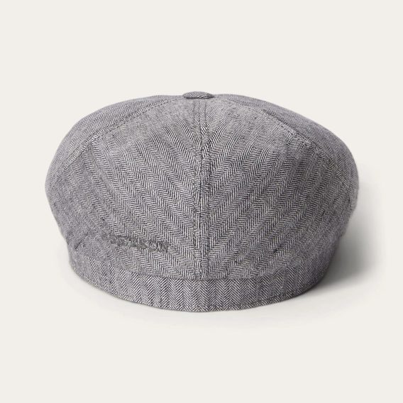 Stetson 6-Panel Linen Cap — Light Grey