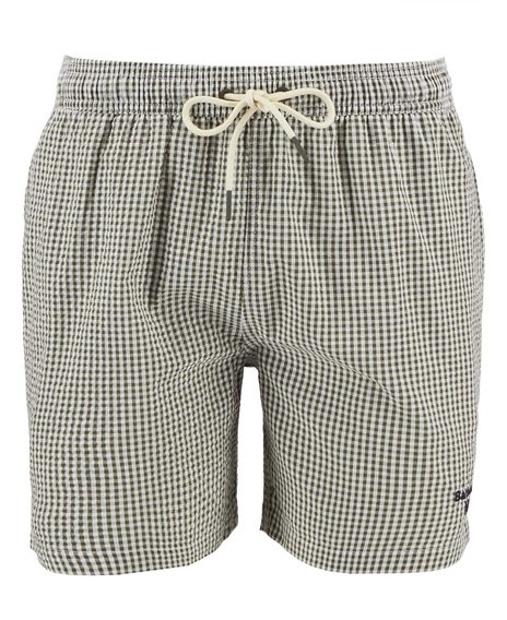 Barbour Gingham Seersucker Swim Shorts