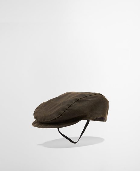 Barbour Dog Wax Flat Cap