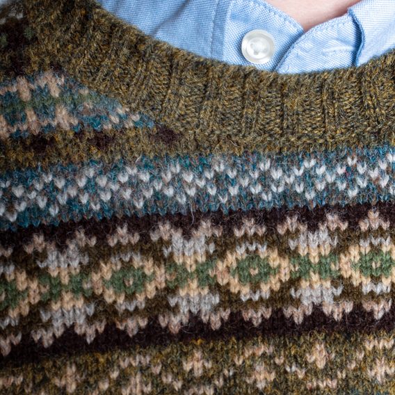 Jamieson's Fair Isle Jumper — Olive