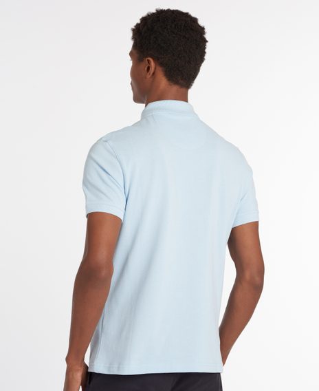 Barbour Sports Polo Shirt — Sky Blue