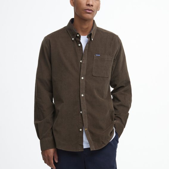 Barbour Ramsey Tailored Shirt — Brown