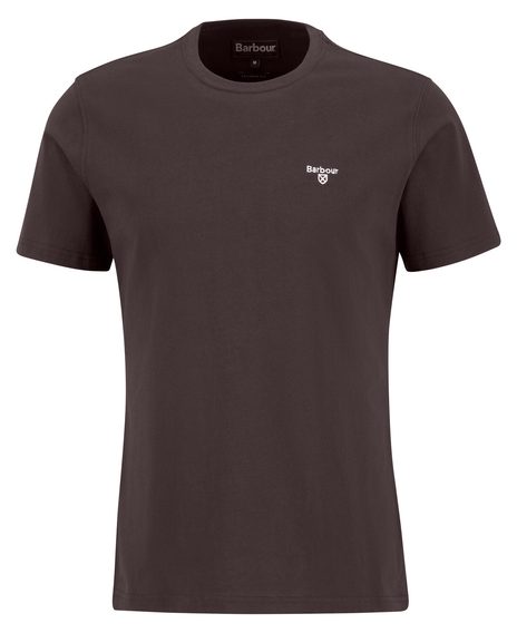 Barbour Essential Sports T-Shirt — Chocolate