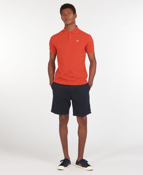 Barbour Sports Polo Shirt — Spicy Orange