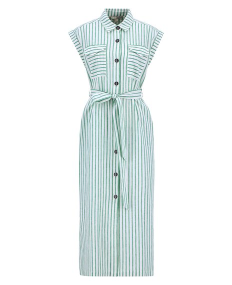 Barbour Abby Striped Midi Dress