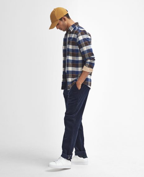 Barbour Valley Tailored Shirt — Ecru