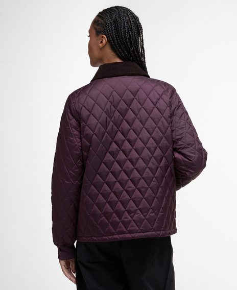 Barbour Marla Quilted Jacket — Black Cherry