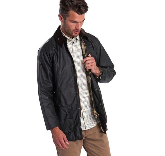 Barbour Beaufort Wax Jacket — Sage