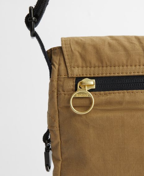 Barbour Transport Crossbody Bag — Golden Khaki
