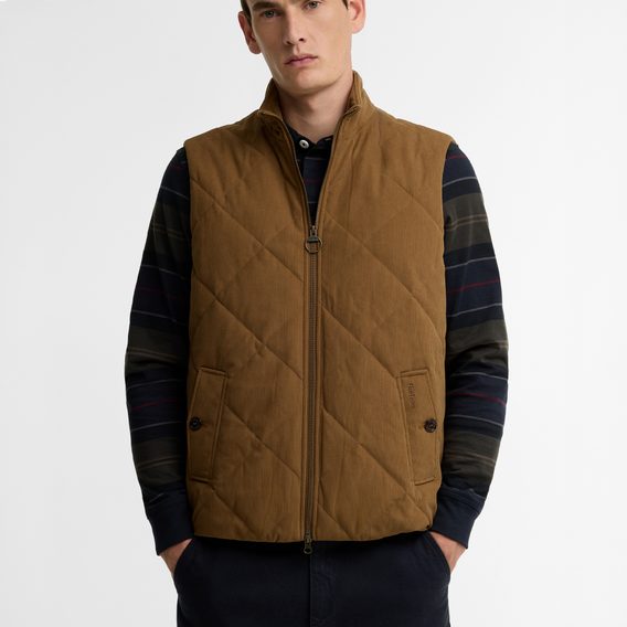 Barbour Corden Quilted Gilet — Beech