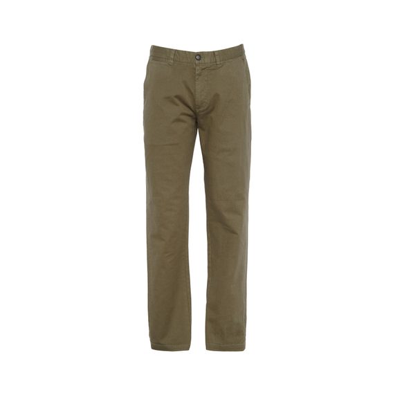 Barbour Washed Stretch Tailored Trousers — Olive